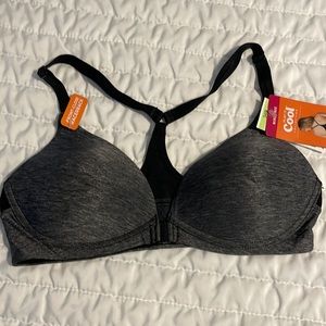 COPY - Warners front-close Racerback bra